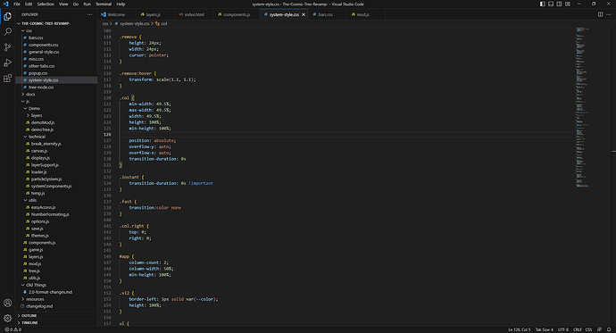 index.html - The-Cosmic-Tree-Revamp- - Visual Studio Code 6_4_2023 6_45_30 PM