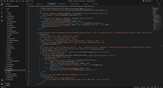 index.html - The-Cosmic-Tree-Revamp- - Visual Studio Code 6_4_2023 6_45_24 PM